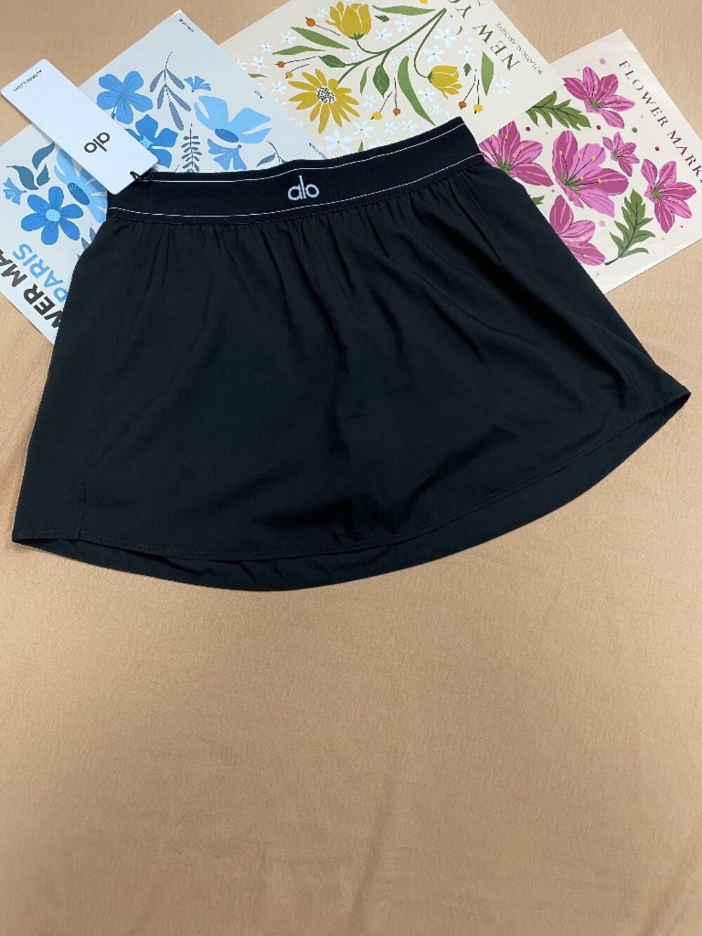 Black🥁ALO Match Point Tennis Skirt Cute & Playful/Versatile🍒Brand new - Picture 5 of 8